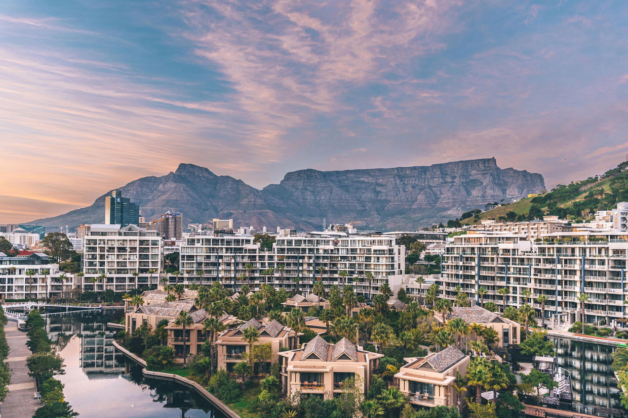 aerial view of one&only hotel complex cape town