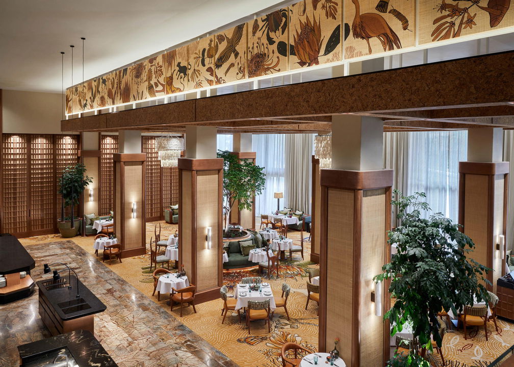 interior view of restaurant in foyer at One&Only Resort Waterfront Cape Town
