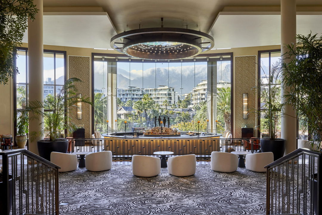 bar area in hotel lobby at One&Only Resort Waterfront Cape Town