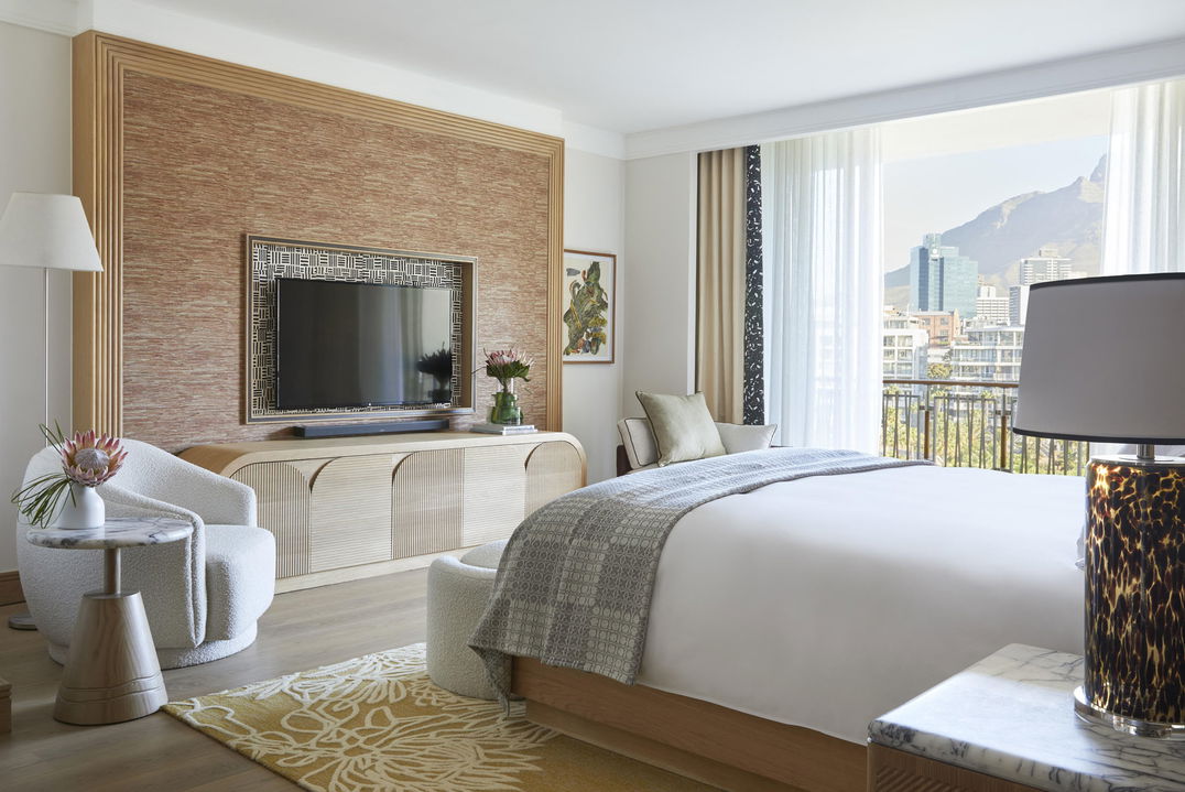 interior view of luxury room at One&Only Resort Waterfront Cape Town