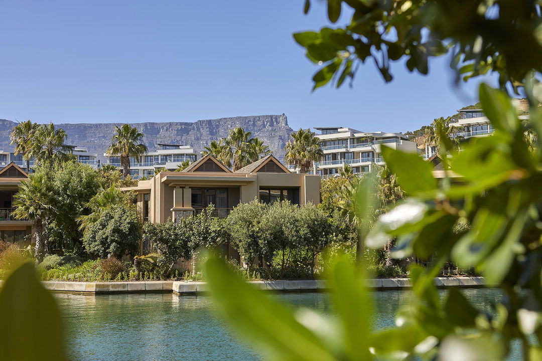view of luxury unit from canal at One&Only Resort Waterfront Cape Town