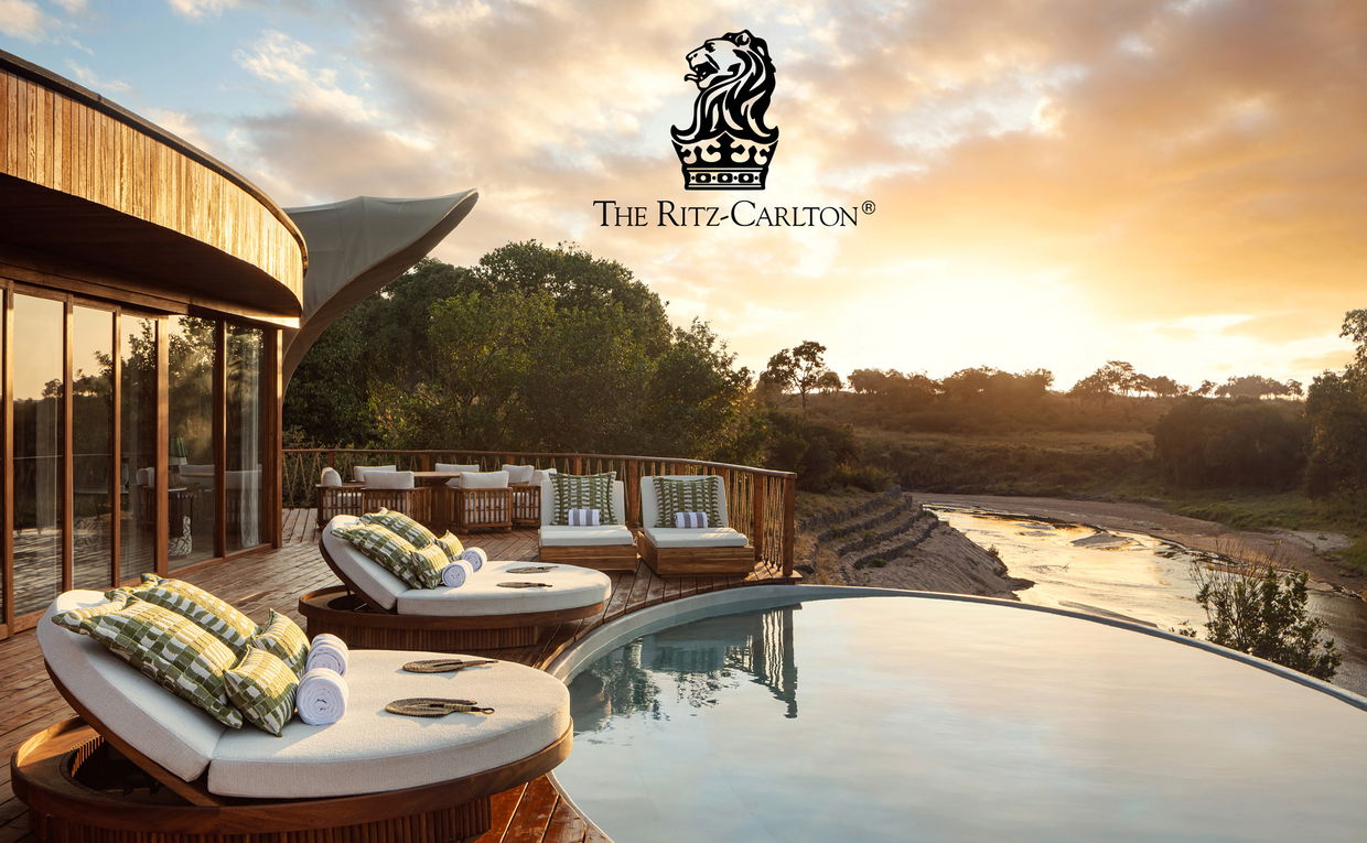 pool view at presidential suite of ritz carlton masai mara