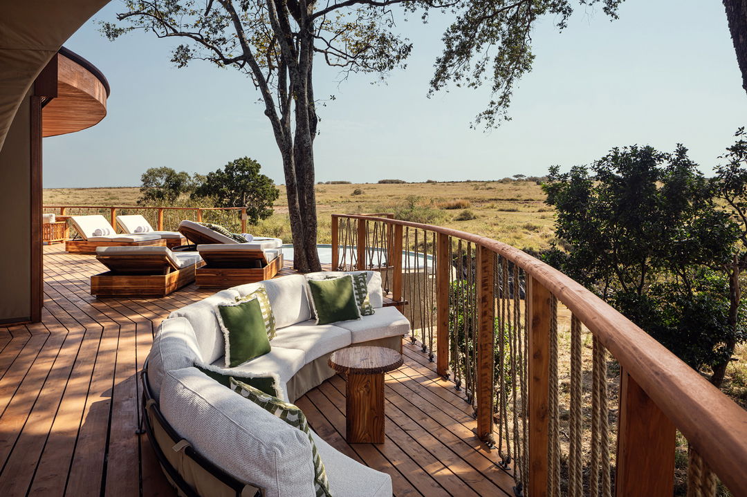 deck area of suite at ritz carlton masai mara