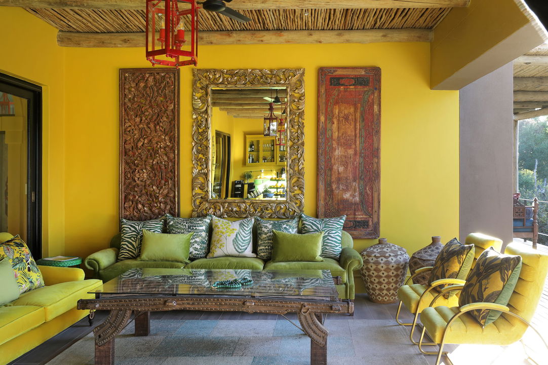 view of veranda of room at Africa house royal malewane