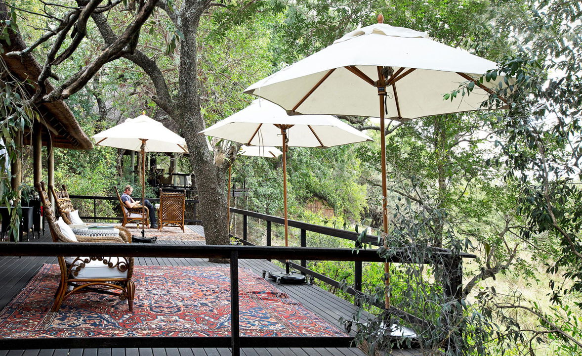 view of main deck of royal malewane malewane lodge