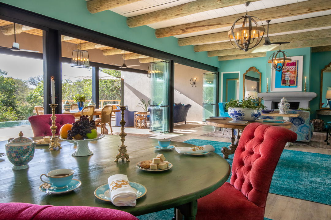interior view of baobab suite by waterside lodge royal malewane