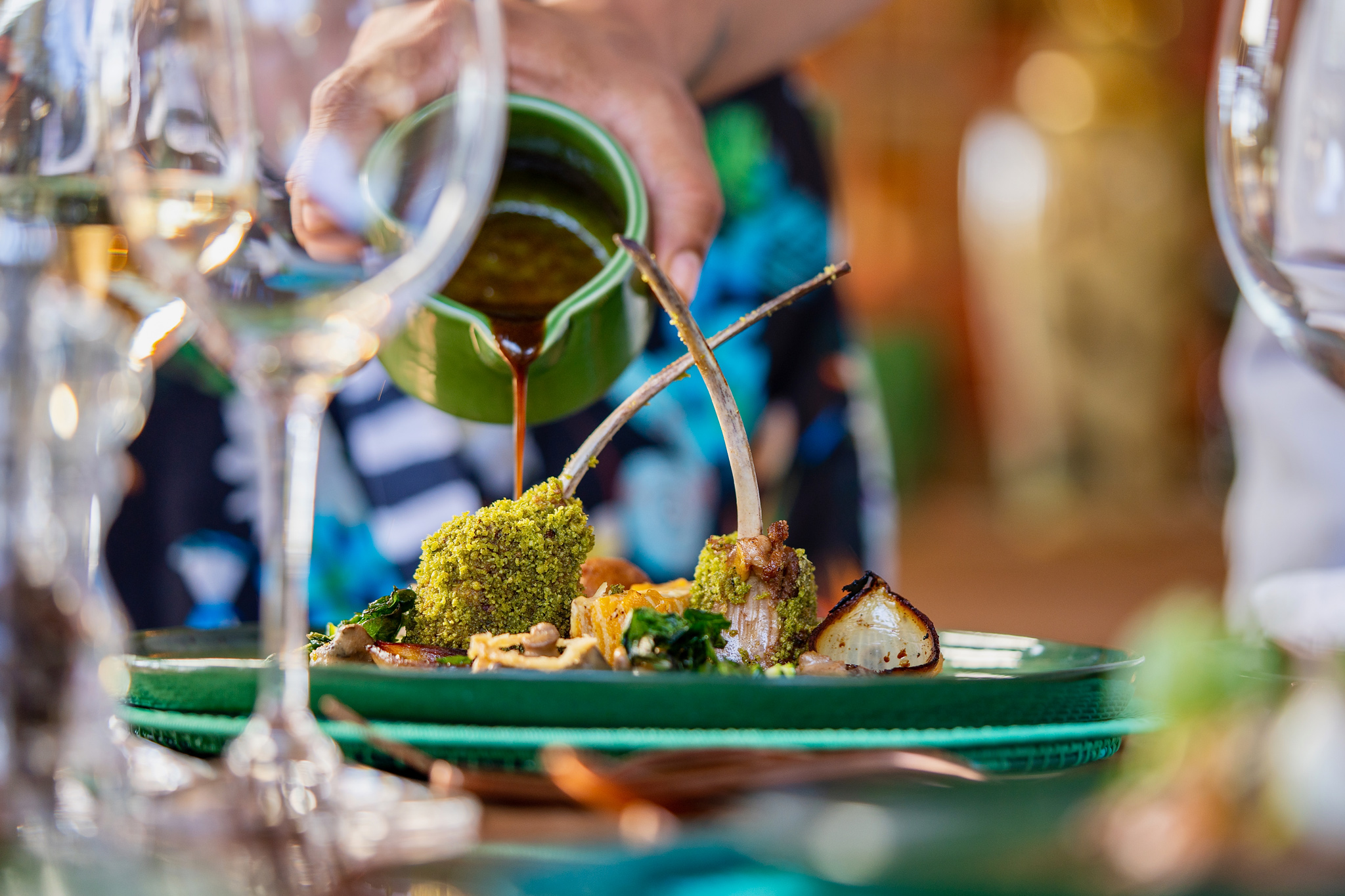 fine dining and cuisine at waterside lodge Royal Malewane