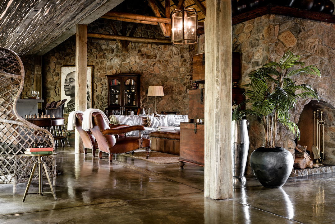 singita ebony lodge villa lounge area