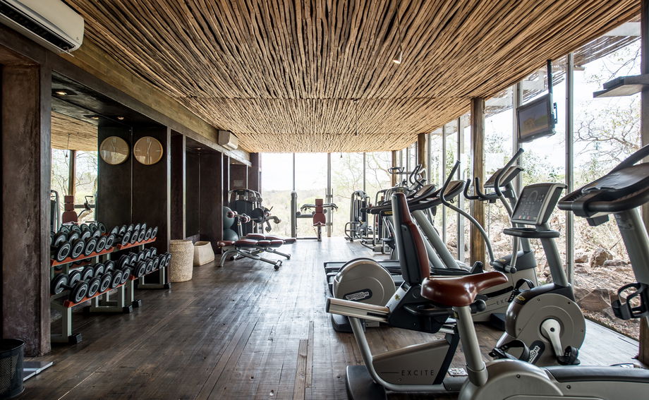gym facilities with a view at singita lebombo lodge gym facilities with a view at singita lebombo lodge