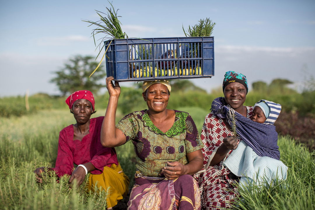 local commonity member with fresh produce for Singita Sabora Tented Camp Serengeti 