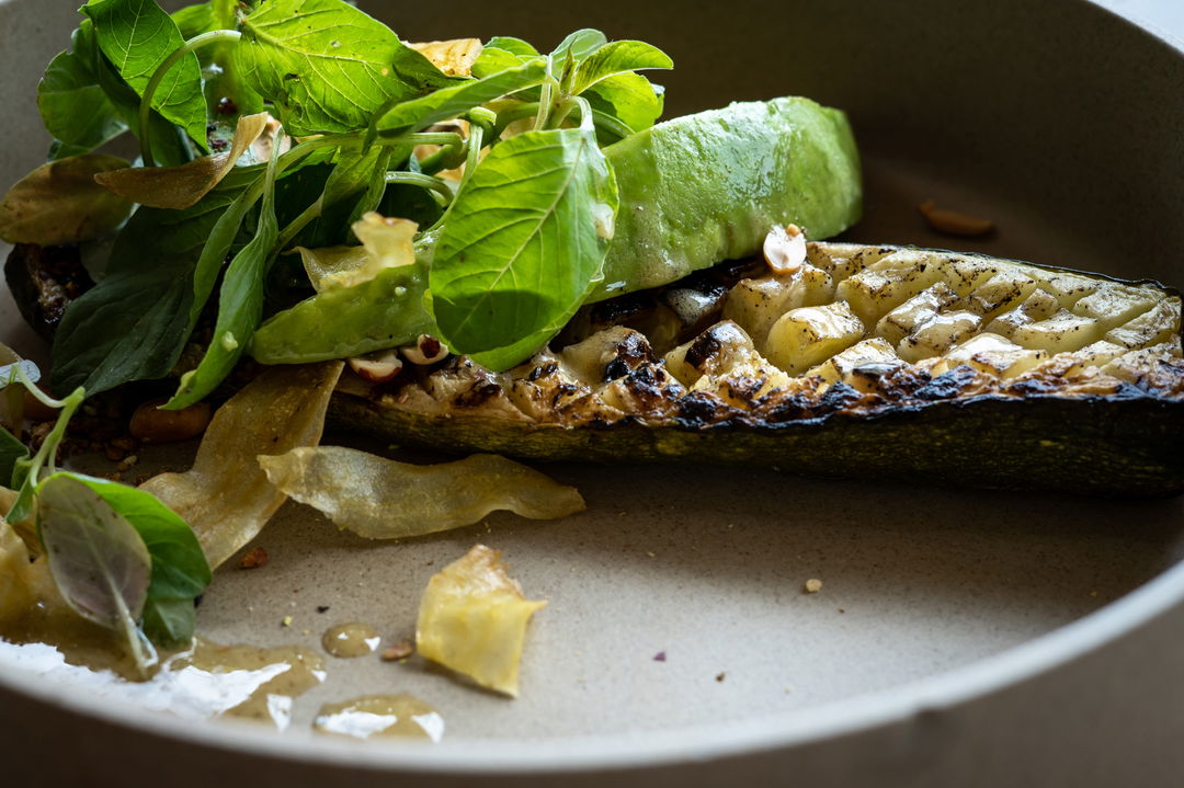 gourmet food plated at Singita Sabora Tented Camp Serengeti 