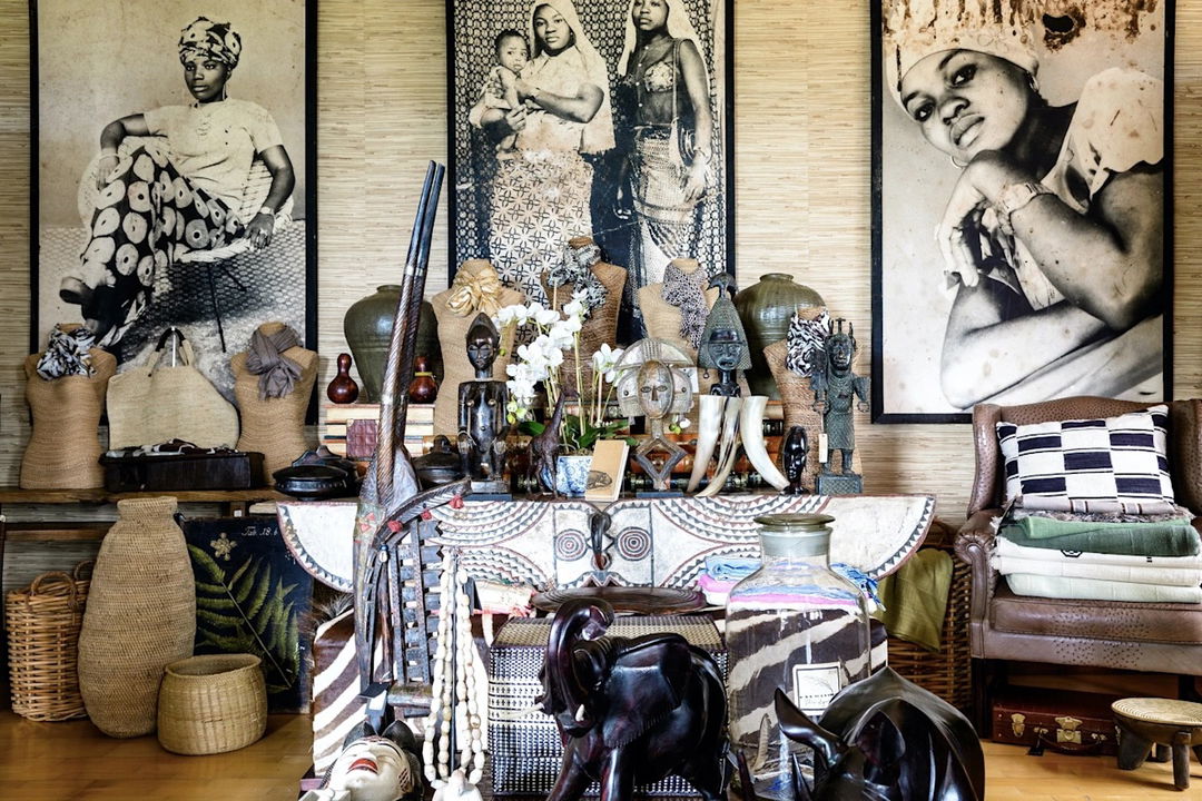ornaments in the boutique of Singita Sabora Tented Camp Serengeti 