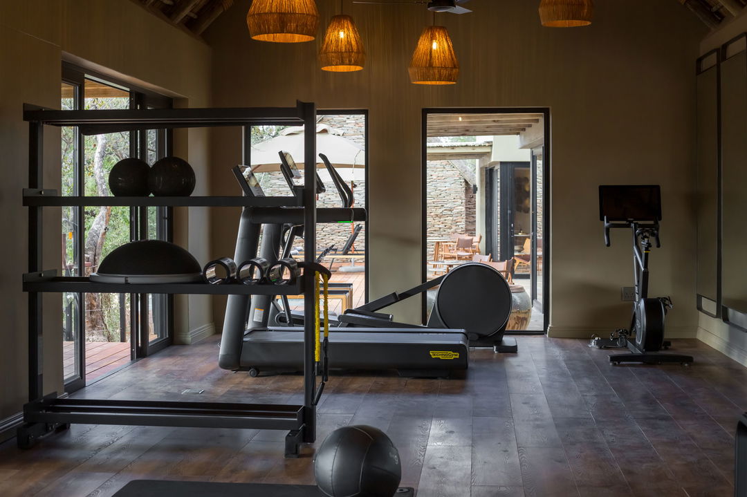 view of the gym facilities at thornybush