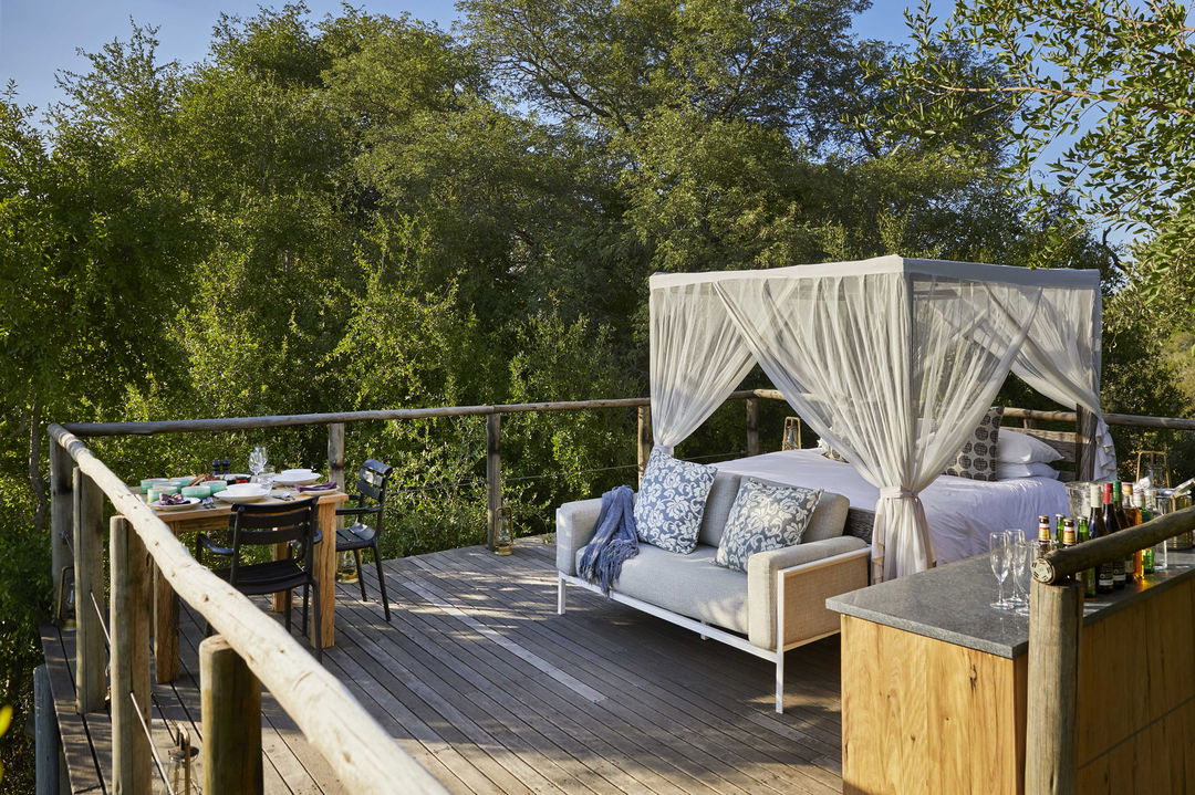 view of Tineleti Treehouse at Lion Sands Game Reserve