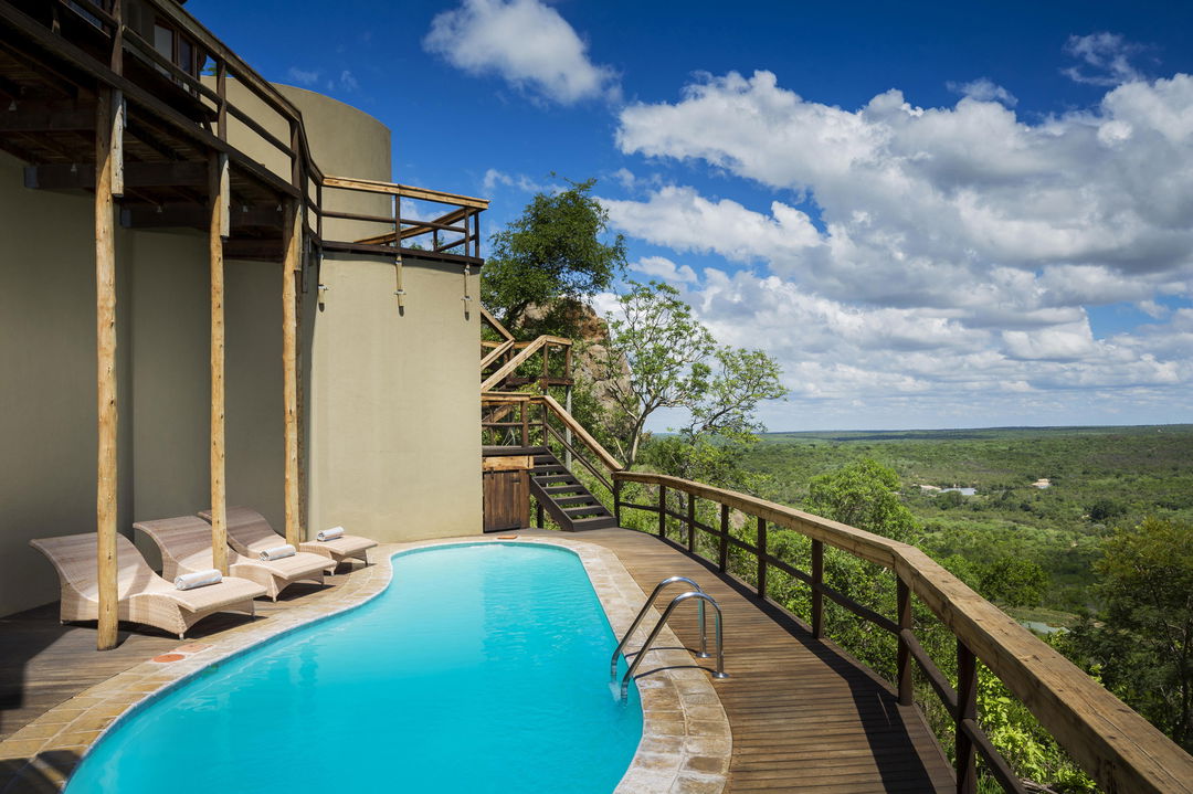 view of pool on deck of ulusaba cliff lodge