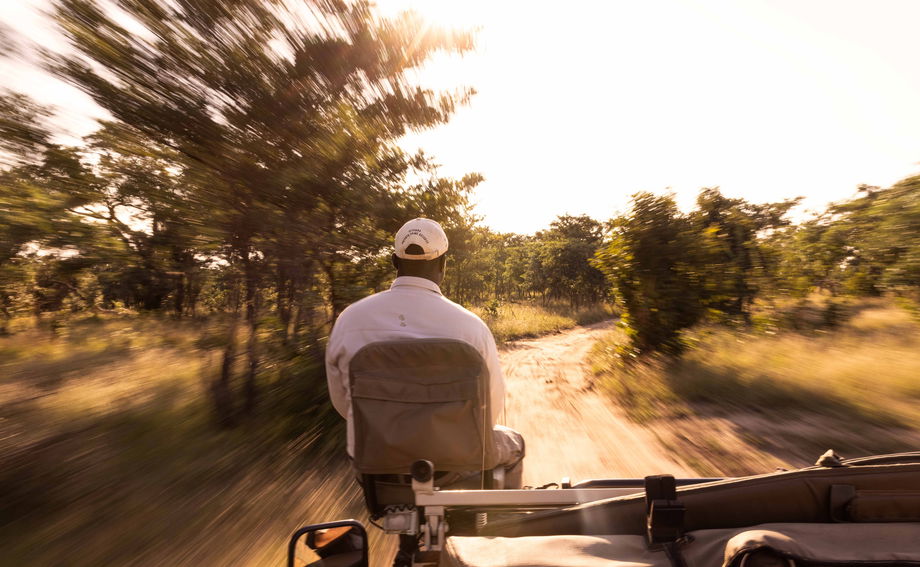 trackers on a safari vehicle going on a game drive trackers on a safari vehicle going on a game drive