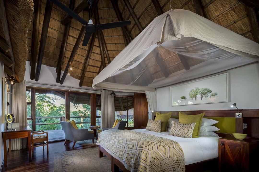 view of elephant room at ulusaba safari lodge