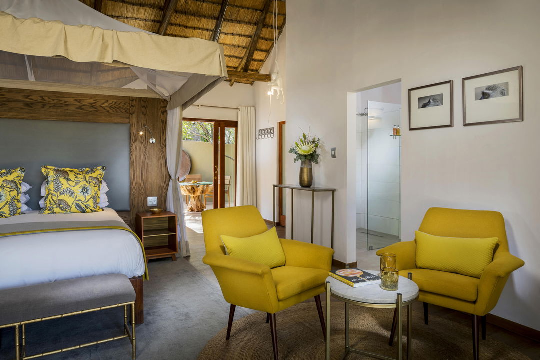 seating inside safari suite at ulusaba safari lodge