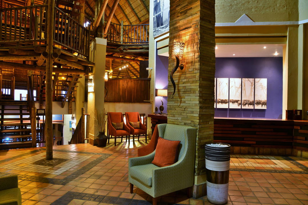lounge are in the main lodge of Victoria falls safari lodge