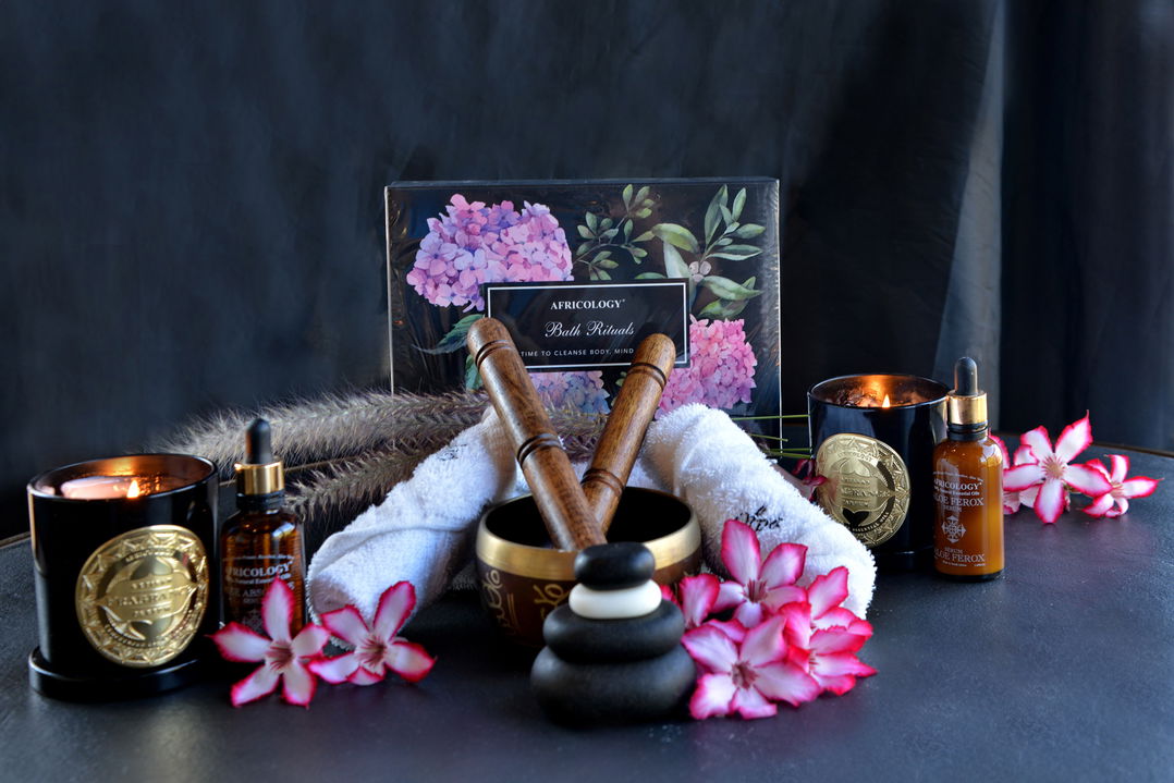 goodies ready for treatment at Victoria falls safari lodge spa