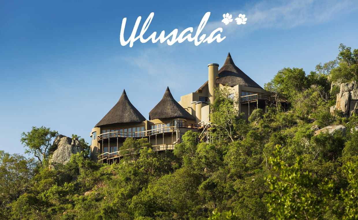 cliff lodge perched on the rocky outcrop at ulusaba viewed from below 