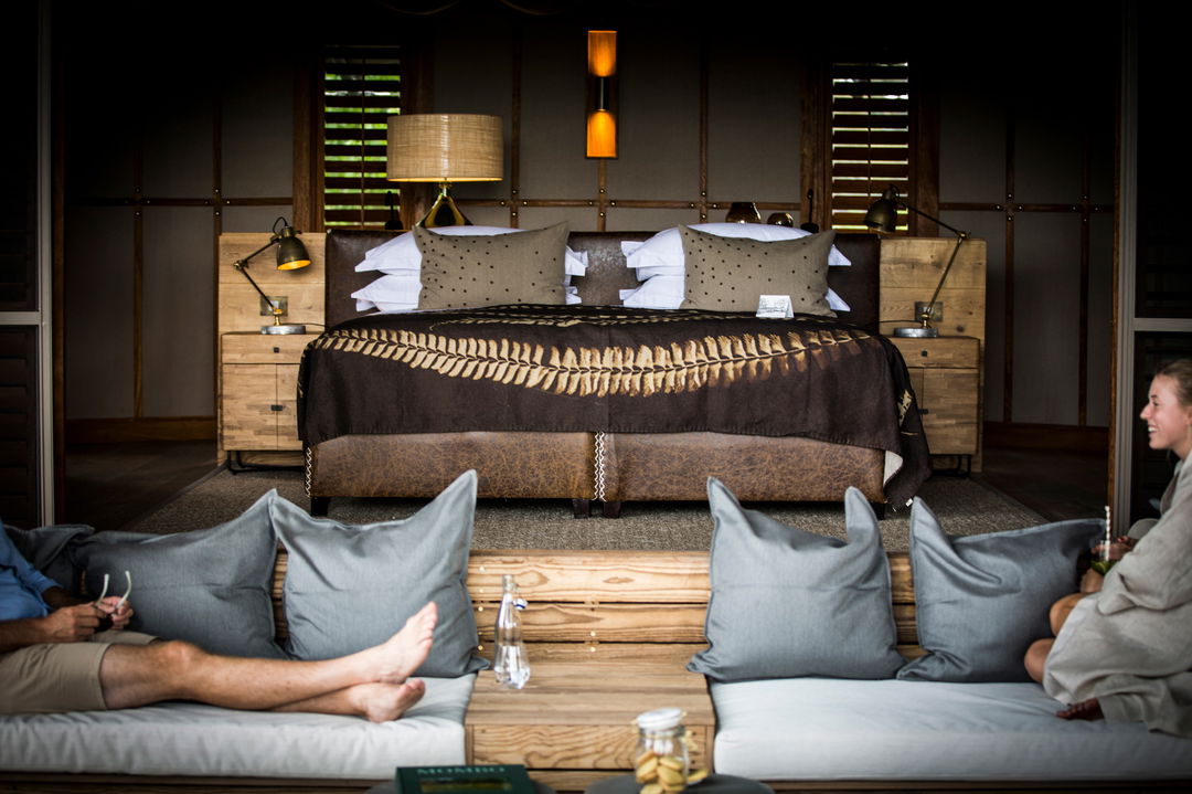  interior view of luxury rooms at Okavango Delta by Little Mombo Wilderness
