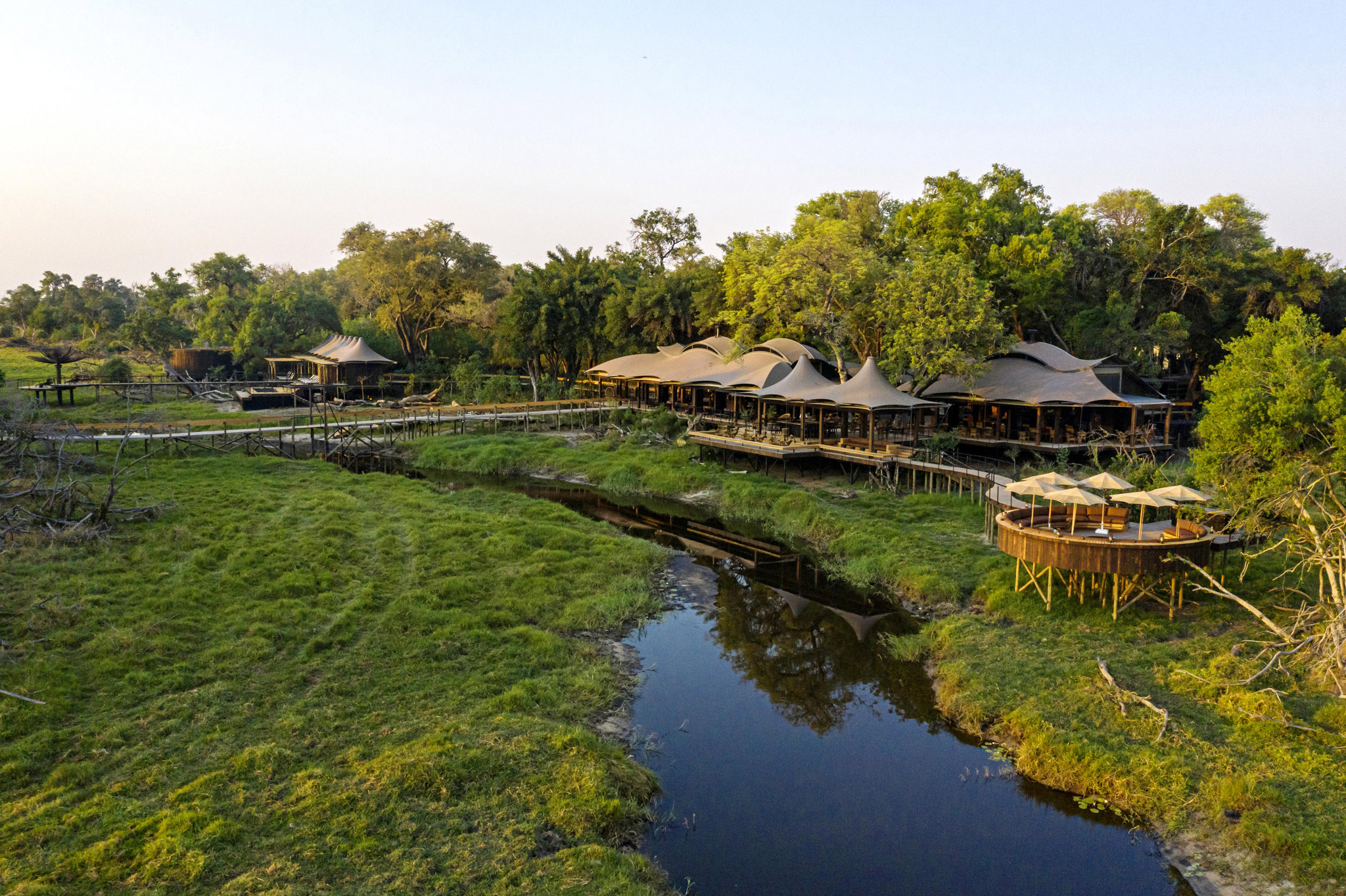 view of xigera luxury lodge botswana delta