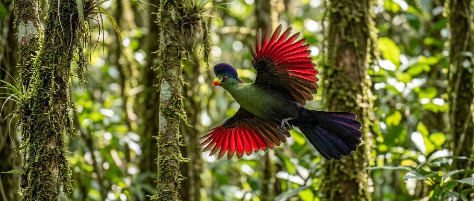 The Purple-crested Turaco