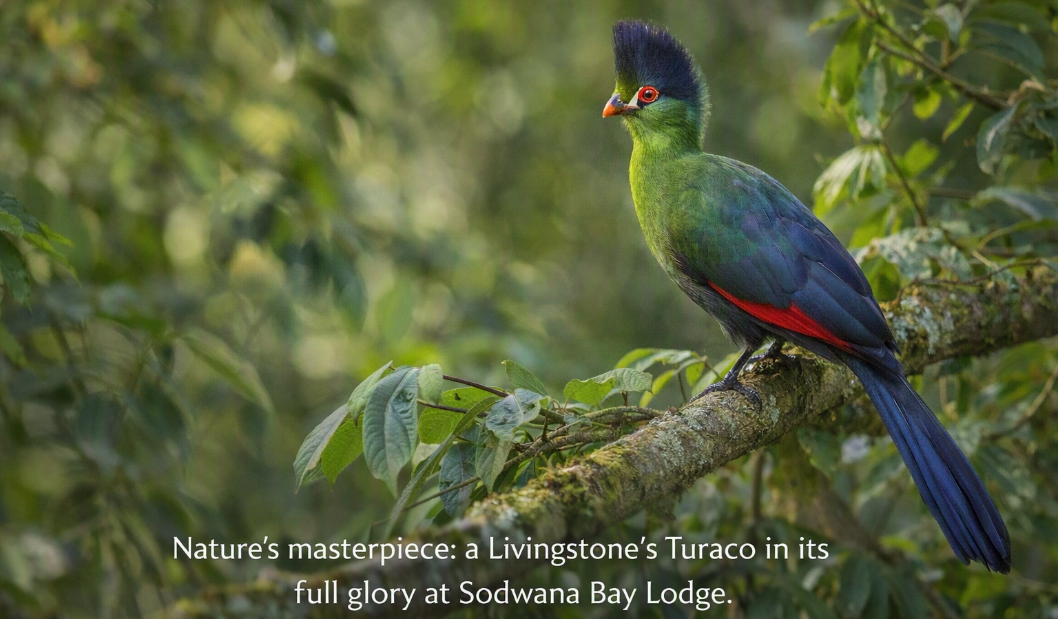 Livingstone Turaco at Sodwana Bay Lodge
