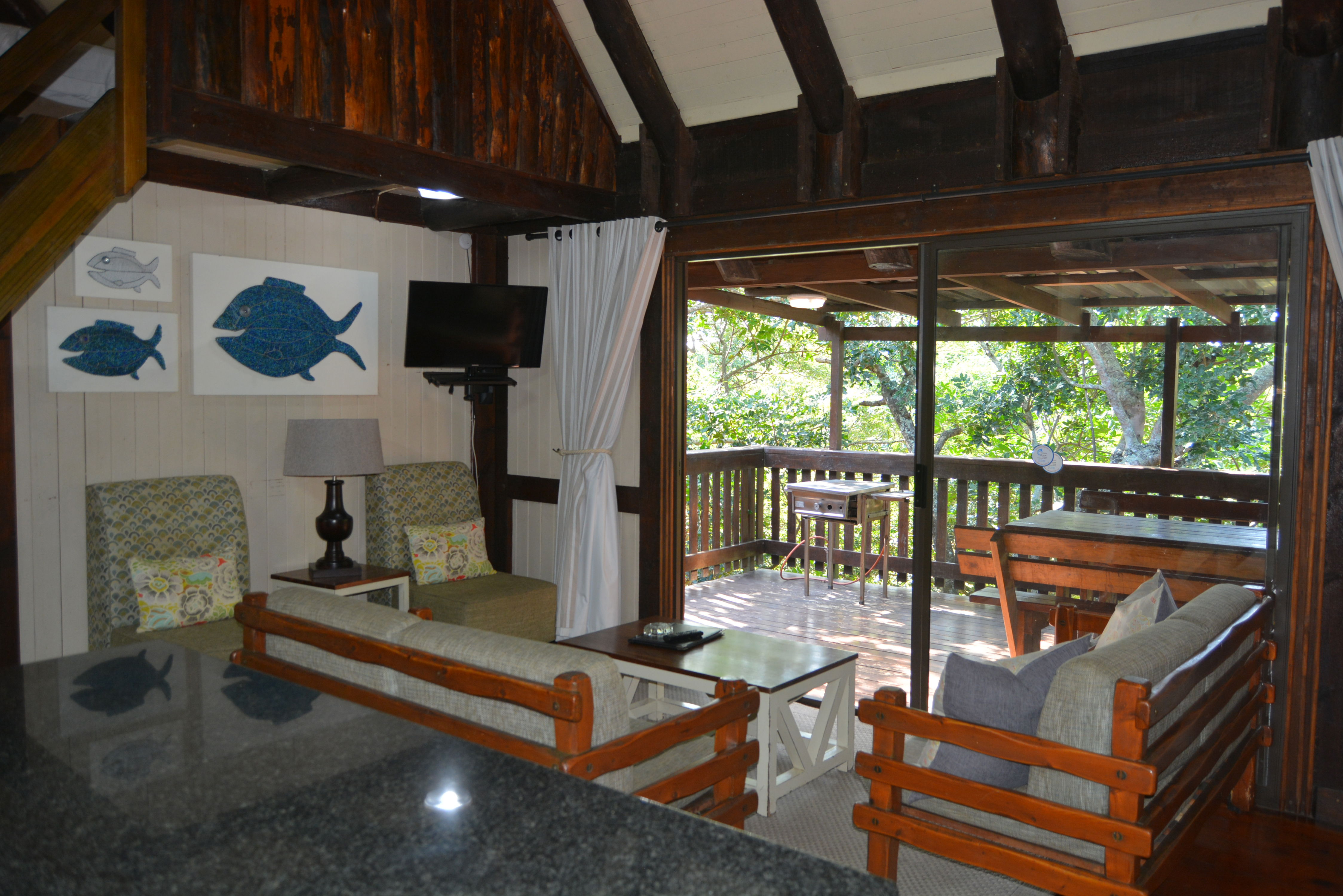 Lounge and balcony
