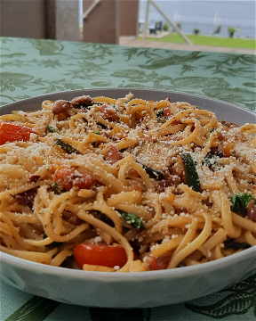 Dinner - Mediterranean pasta  