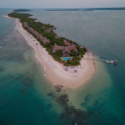 lazy lagoon island lodge, in between zanzibar and mainland tanzania