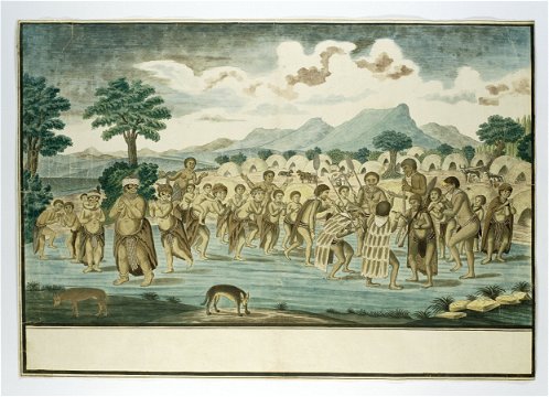 Khoi-Khoi dancers Robert Jacob Gordon 1777-1786, Rijksmuseum