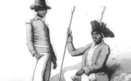 Khoisan soldiers, Cape Corps, Military, VOC Khoisan soldiers, Cape Corps, Military, VOC