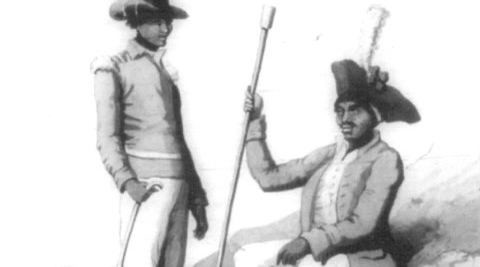 Khoisan soldiers, Cape Corps, Military, VOC Khoisan soldiers, Cape Corps, Military, VOC