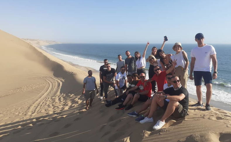Having fun where the oldest desert meet the cold Atlantic. Sandwich Harbour, this is the place to go wild and let loose! Having fun where the oldest desert meet the cold Atlantic. Sandwich Harbour, this is the place to go wild and let loose!