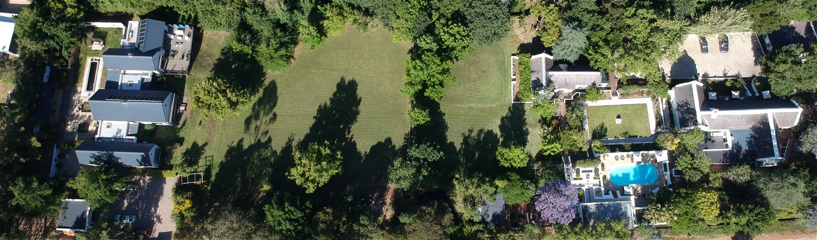 aerial view heritage estate perfect hideaway De Kloof boutique hotel national monument 3rd oldest village in south africa swellendam