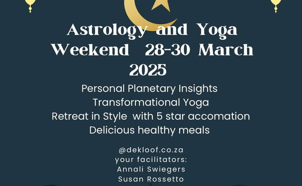 astrology yoga retreat march 2025 de kloof estate south africa