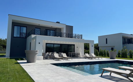 Modern white villa with pool in Istria, Croatia Modern white villa with pool in Istria, Croatia