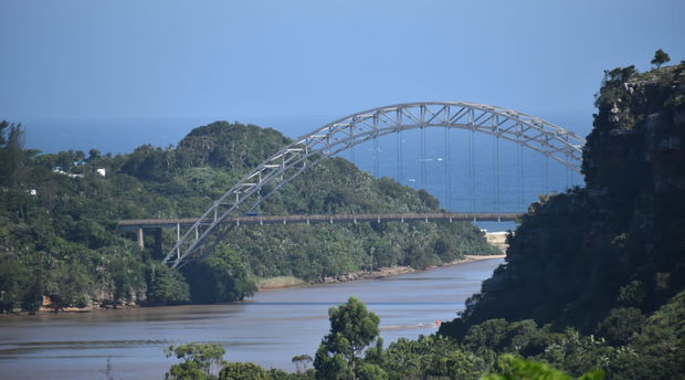 The C. H. Mitchell bridge, also known as the Mtamvuna bridge, is the second longest single span bridge in South Africa.