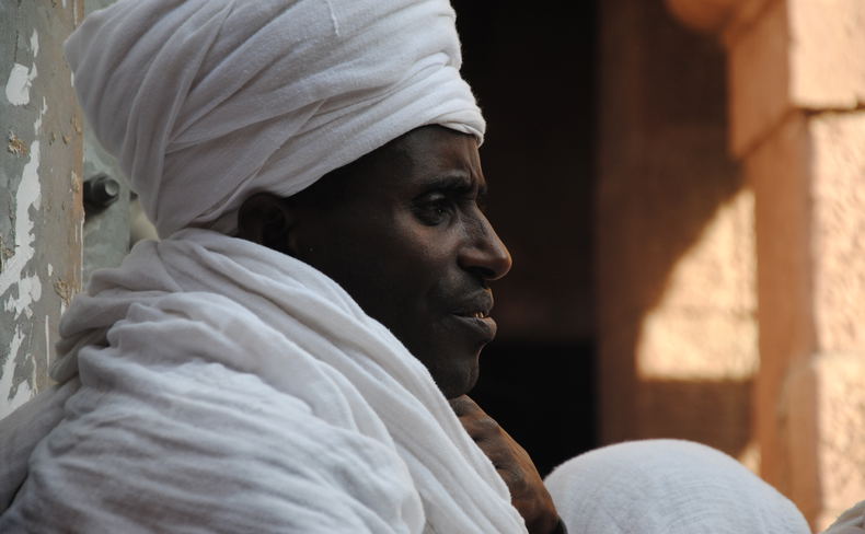 Ethiopian Priest in Lalibela at Christmas Ethiopian Priest in Lalibela at Christmas