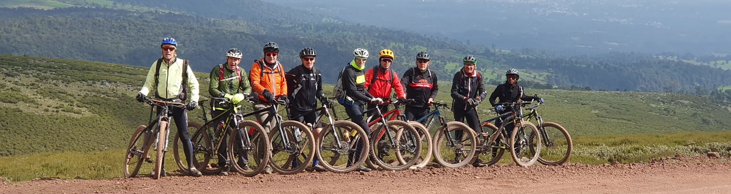 Cycling and Biking group in Bale Mountains in Ethiopia