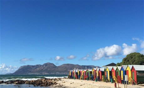 surf beach holiday, beach huts, ocean, instagram, photo, blue, travel, colourful