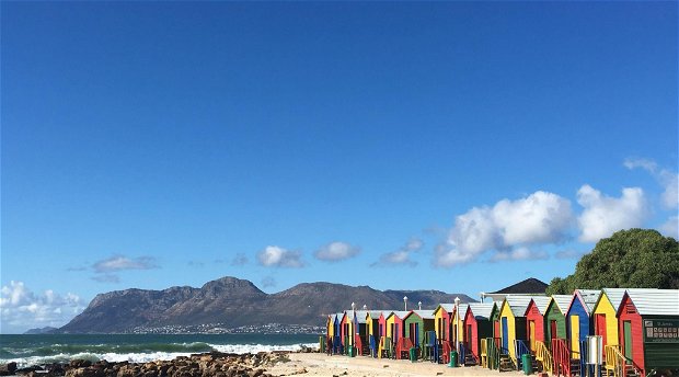 surf beach holiday, beach huts, ocean, instagram, photo, blue, travel, colourful