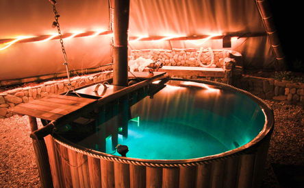 Moonlight & Fire for a Romantic Escape