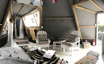 Pamper yourself at Farr Out Guesthouse in Paternoster in Wigwam Rising Moon / glamping