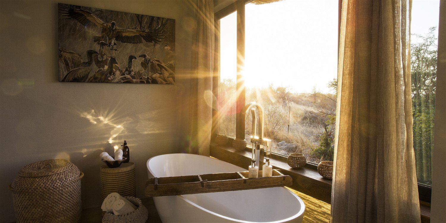 Luxury en-suite bathroom in the Klaserie Private Nature Reserve