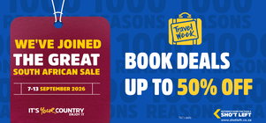 Stay 2 nights - get 50% off Sho't Left