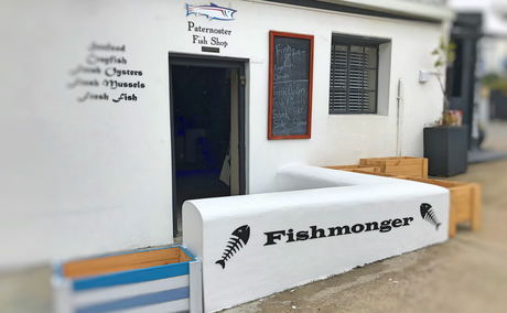 Fishmonger, Paternoster, fish shop, fresh fish, crayfish, angel fish, Paternoster Crayfish Wharf, Paternoster Waterfront Fishmonger, Paternoster, fish shop, fresh fish, crayfish, angel fish, Paternoster Crayfish Wharf, Paternoster Waterfront