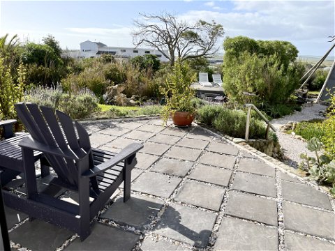 White Mussel room Farr Out Guesthouse Paternoster view private terrace